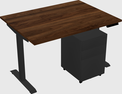 Single motor electric desk