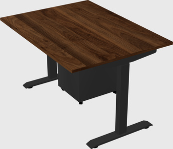 Single motor electric desk