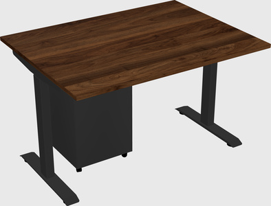 Single motor electric desk