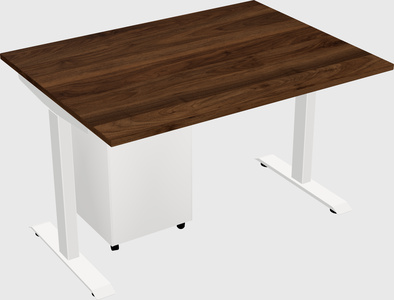 Single motor electric desk