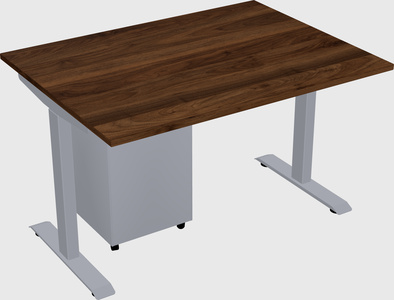 Single motor electric desk
