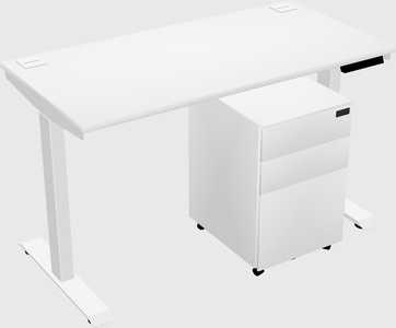 Single motor electric desk
