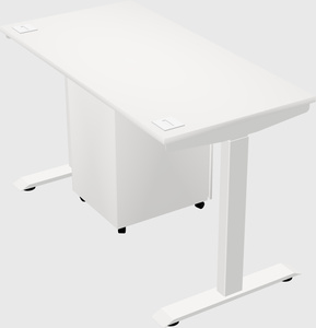 Single motor electric desk
