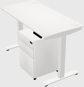 Single motor electric desk