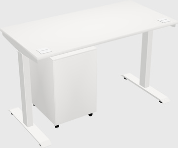 Single motor electric desk