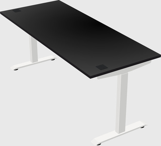 Single motor electric desk