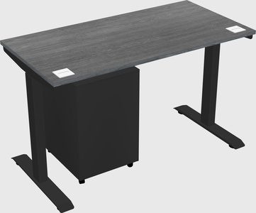 Single motor electric desk
