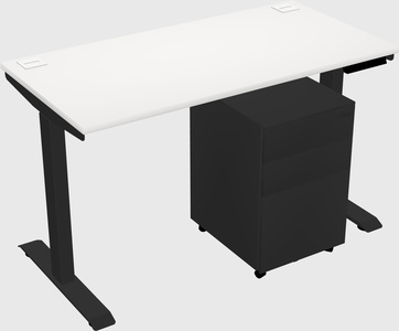 Single motor electric desk