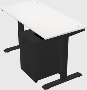 Single motor electric desk