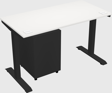Single motor electric desk