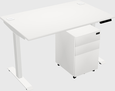 Single motor electric desk