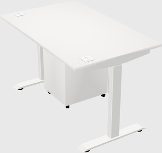Single motor electric desk