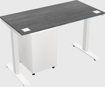 Single motor electric desk