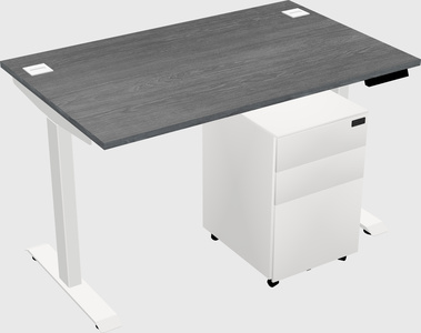 Single motor electric desk
