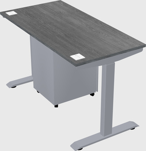 Single motor electric desk