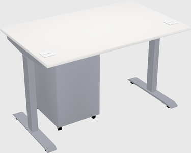 Single motor electric desk