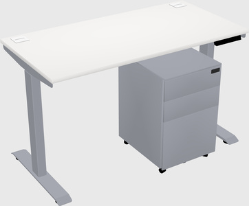 Single motor electric desk