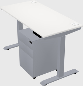 Single motor electric desk
