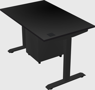 Single motor electric desk