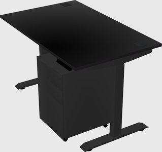 Single motor electric desk
