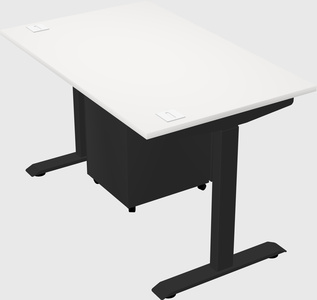 Single motor electric desk