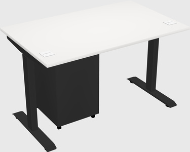 Single motor electric desk