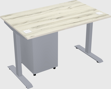 Single motor electric desk