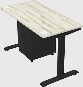 Single motor electric desk
