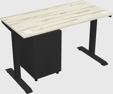 Single motor electric desk