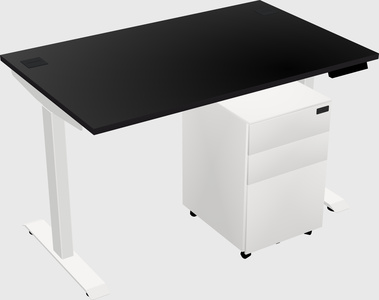 Single motor electric desk