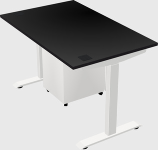 Single motor electric desk