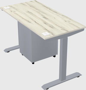 Single motor electric desk