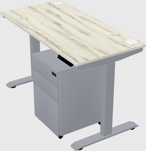 Single motor electric desk