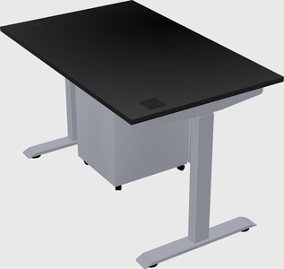 Single motor electric desk