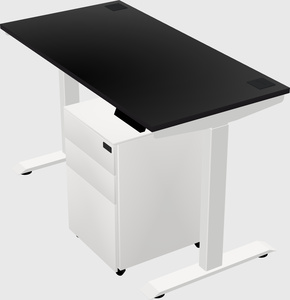 Single motor electric desk