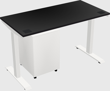 Single motor electric desk