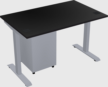 Single motor electric desk