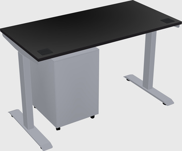 Single motor electric desk