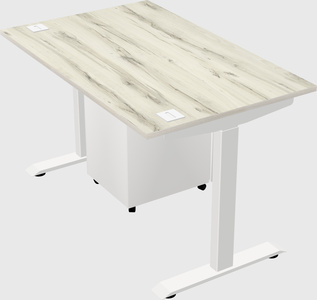 Single motor electric desk