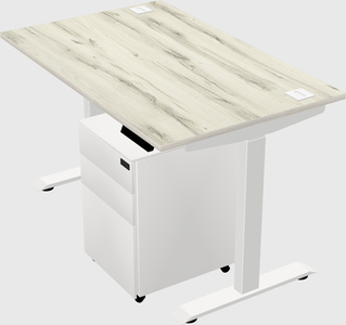 Single motor electric desk