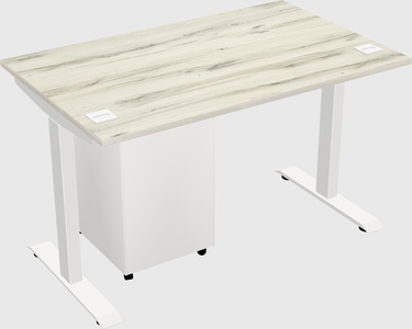 Single motor electric desk