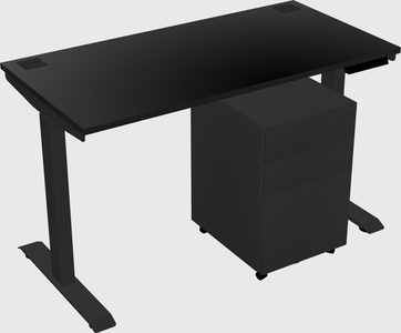 Single motor electric desk