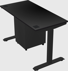 Single motor electric desk