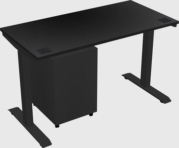 Single motor electric desk