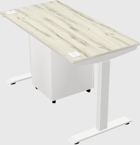 Single motor electric desk