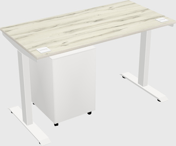 Single motor electric desk