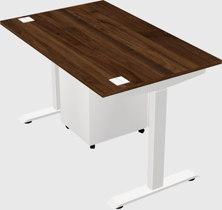 Single motor electric desk