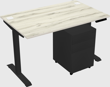 Single motor electric desk