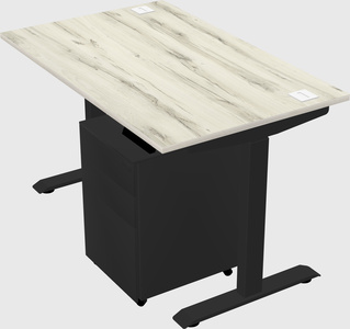 Single motor electric desk