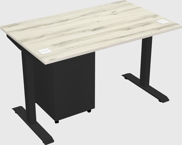 Single motor electric desk